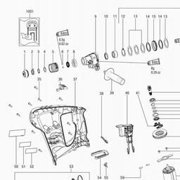 Metabo 600218 BHA 18 spare parts