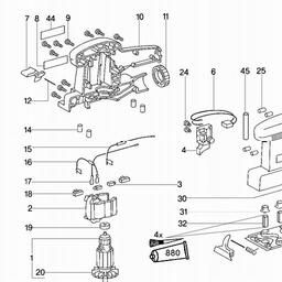 Metabo 600221 SR 221 spare parts