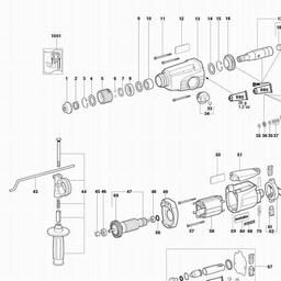 Metabo 600222 BHE-D 24 spare parts
