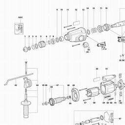 Metabo 600223 KHE-D 24 spare parts