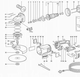 Metabo 600231 W 230 X spare parts
