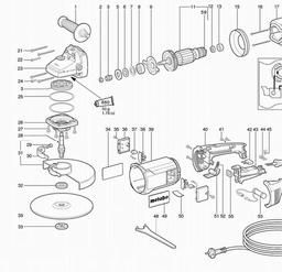 Metabo 600231 W 230 X spare parts