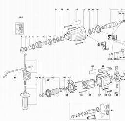 Metabo 600233 BH 20 spare parts