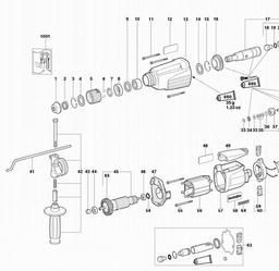 Metabo 600233 BH 20 spare parts