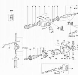 Metabo 600235 BHE 22 spare parts