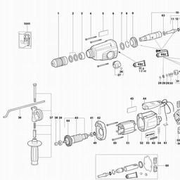 Metabo 600236 BHE 24 spare parts