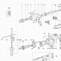 Metabo 600236 BHE 24 spare parts