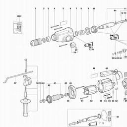 Metabo 600238 KHE 28 spare parts