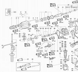 Metabo 600249 KHE 32 Diagnostic spare parts