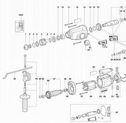 Metabo 600236 BHE 24 spare parts