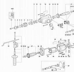 Metabo 600254 BHE 20 SP spare parts