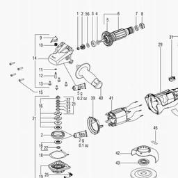 Metabo 600258 W 8-100 spare parts