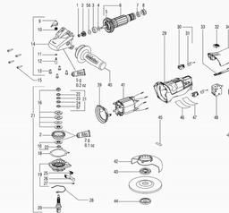 Metabo 600264 W 8-115 Quick spare parts