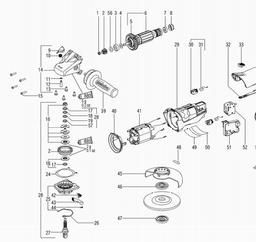Metabo 600269 WE 9-125 Quick spare parts