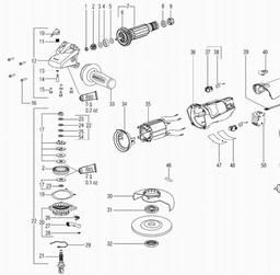 Metabo 600270 W 11-125 Quick spare parts