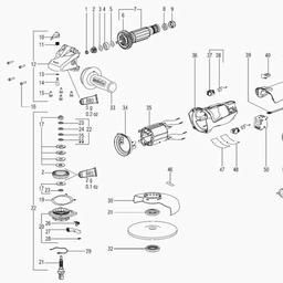 Metabo 600271 W 11-150 Quick spare parts