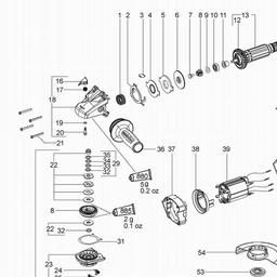 Metabo 600276 WB 11-150 Quick spare parts
