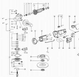 Metabo 600281 WE 14-125 Plus spare parts