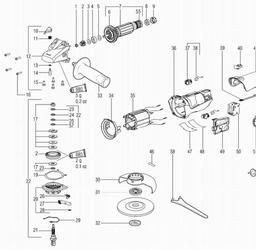 Metabo 600292 WE 14-125 VS spare parts