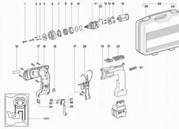 Metabo 600316 BE AT 9,6/2 R+L spare parts