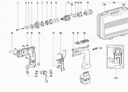 Metabo 600316 BE AT 9,6/2 R+L spare parts
