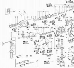 Metabo 600232 KHE 32 spare parts