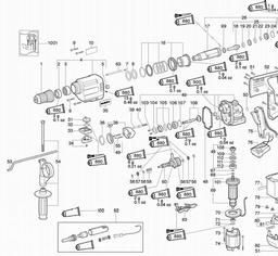 Metabo 600232 KHE 32 spare parts