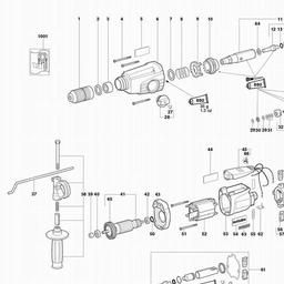 Metabo 600238 KHE 28 spare parts