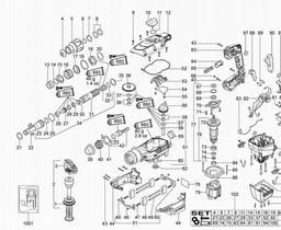 Metabo 600341 KHE 76 spare parts