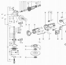 Metabo 600372 WE 14-125 Quick spare parts