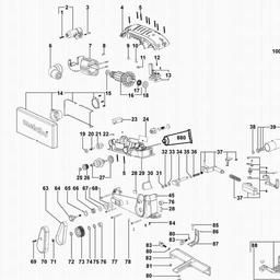 Metabo 600375 BAE 75 spare parts