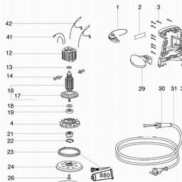 Metabo 600425 SX E 425 spare parts