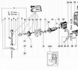 Metabo 600457 ST E 450 spare parts