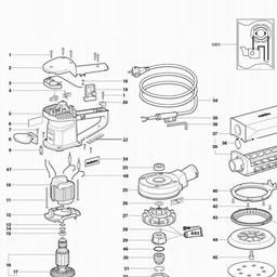 Metabo 600458 SX E 450 Duo spare parts