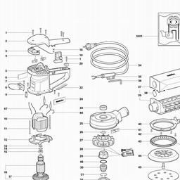 Metabo 600458 SX E 450 Duo spare parts