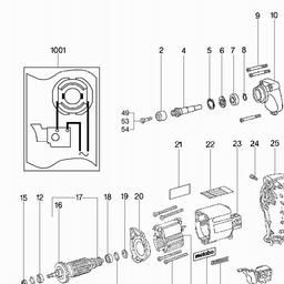 Metabo 600531 B E 530 R+L spare parts