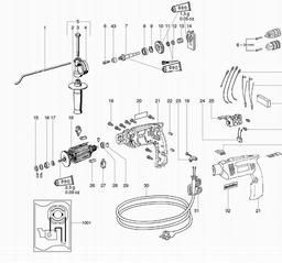 Metabo 600533 SBE 500 spare parts