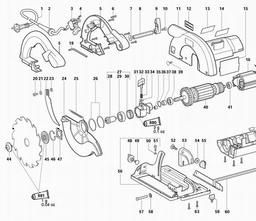 Metabo 600540 KS 54 spare parts