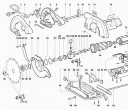 Metabo 600541 KSE 55 PLUS spare parts
