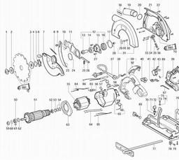 Metabo 600542 KS 66 spare parts