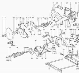 Metabo 600543 KSE 68 Plus spare parts