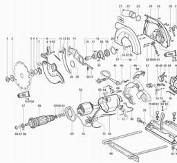 Metabo 600543 KSE 68 Plus spare parts