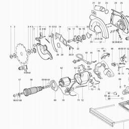 Metabo 600543 KSE 68 Plus spare parts