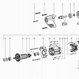 Metabo 600554 BE 4006 spare parts