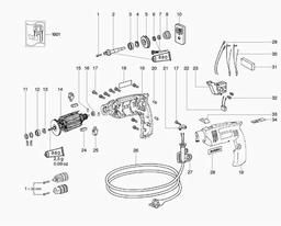 Metabo 600556 B 560 spare parts