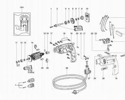 Metabo 600557 BE 560 spare parts