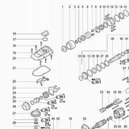 Metabo 600596 KHE 96 spare parts