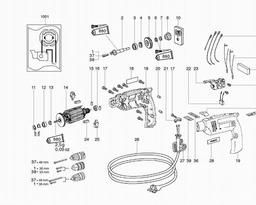 Metabo 600611 B E 10 R spare parts