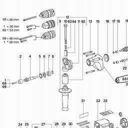 Metabo 600626 B E 622 S R+L spare parts