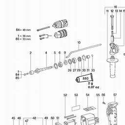 Metabo 600655 SB E 655/2 S R+L spare parts